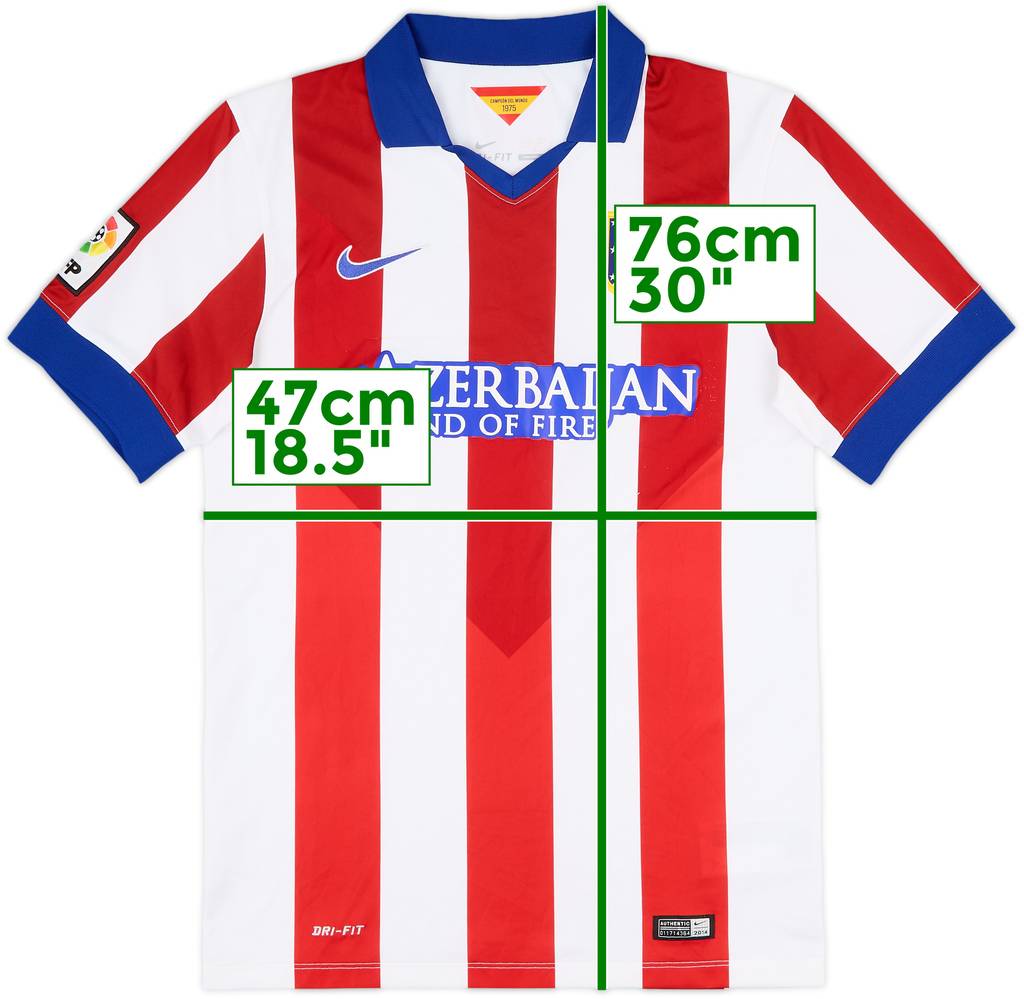 2014-15 Atletico Madrid Home Shirt - 8/10 - (S)