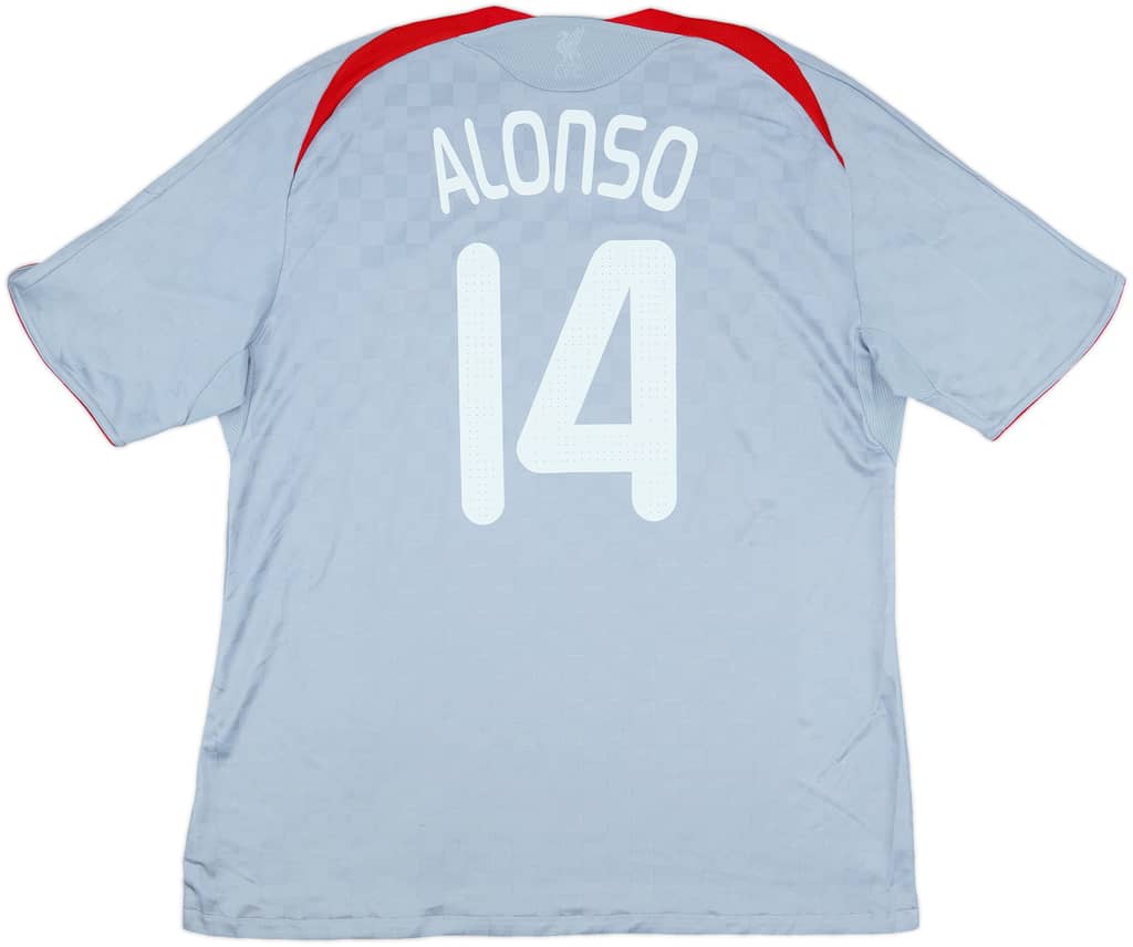 2008-09 Liverpool Away Shirt Alonso #14 - 8/10 - (XXL)