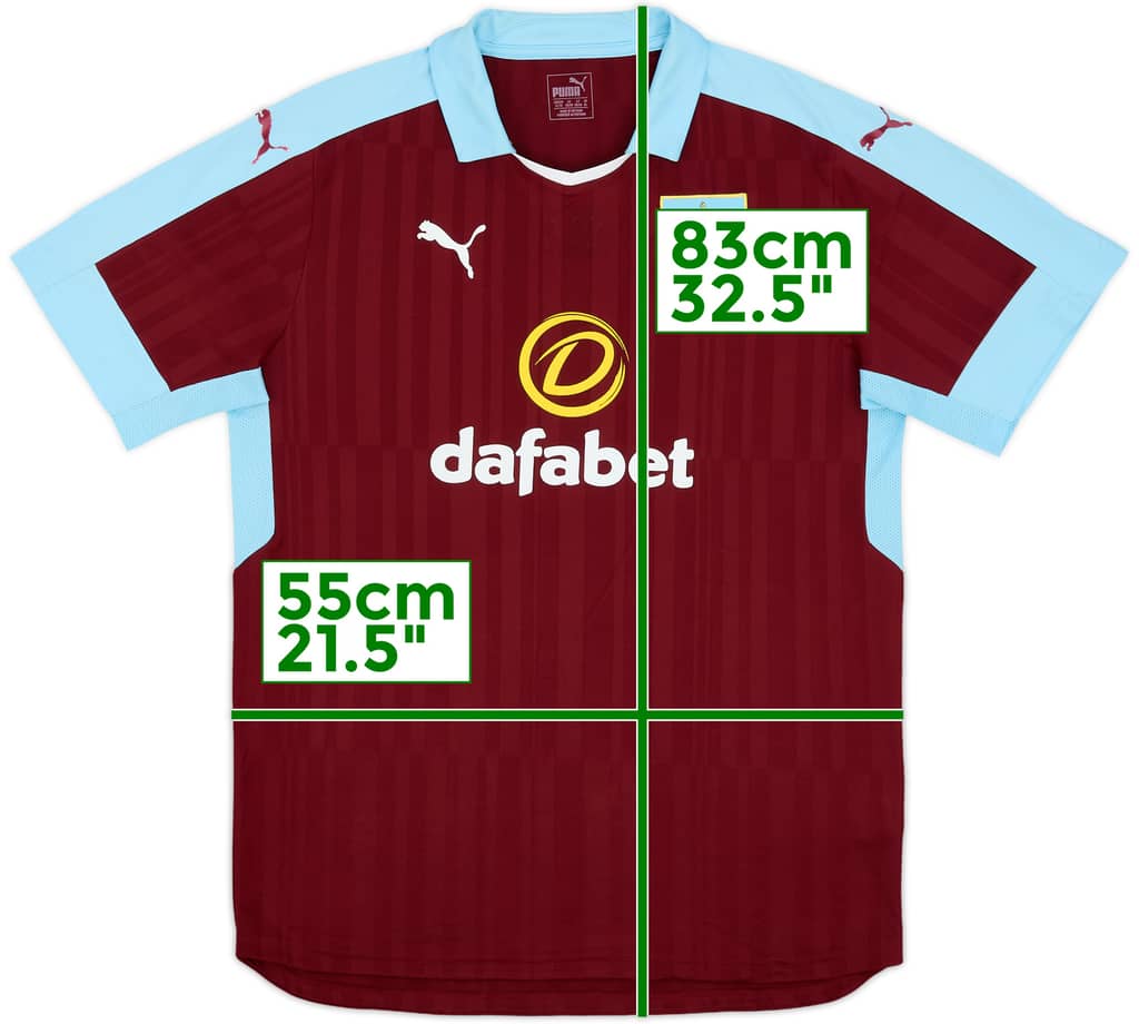 2016-17 Burnley Home Shirt - 7/10 - (XL)