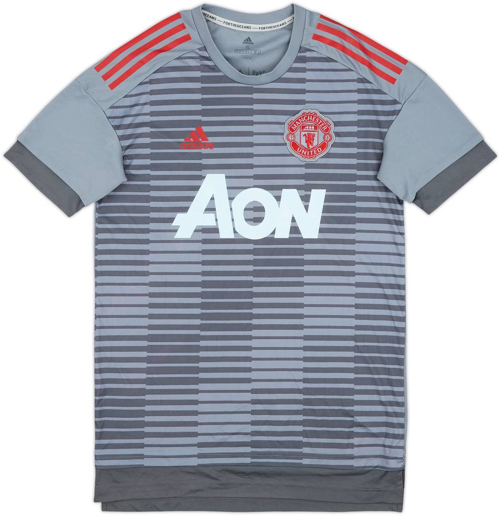 2017-18 Manchester United adidas Training Shirt - 8/10 - (S)