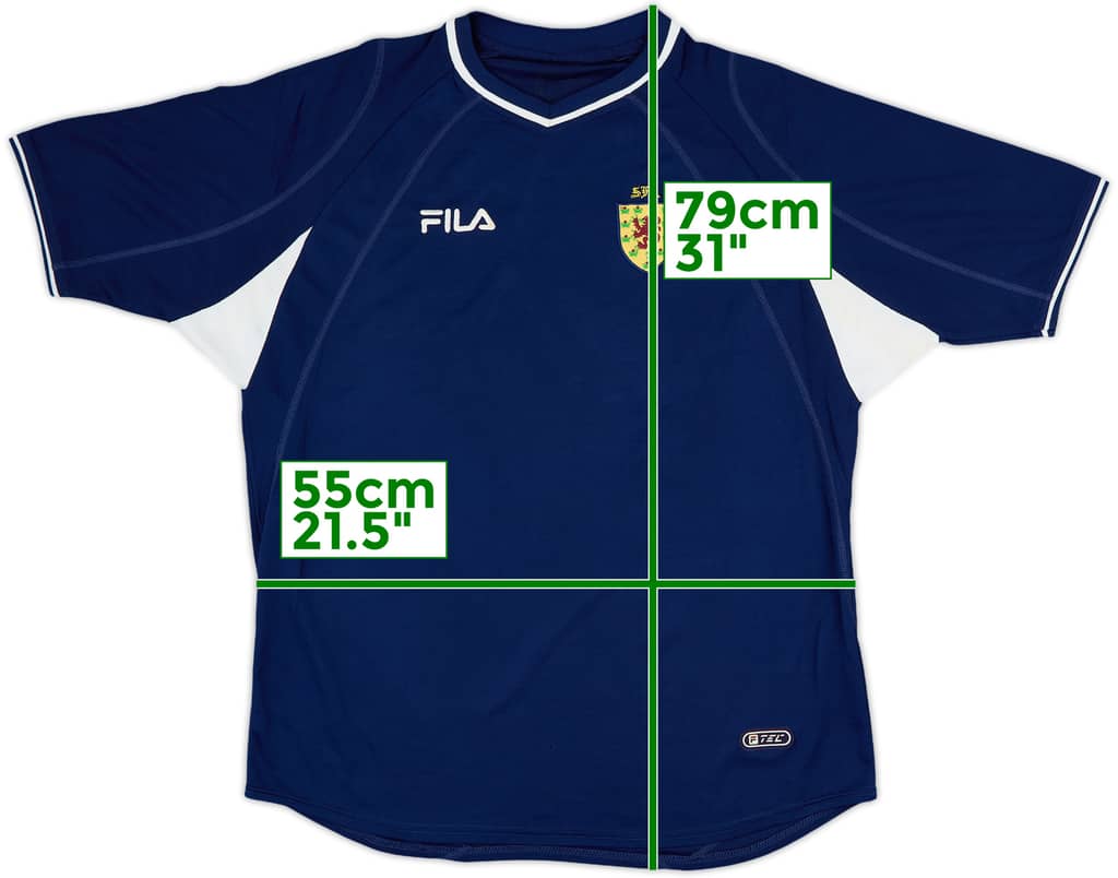 2000-02 Scotland Home Shirt - 7/10 - (L)