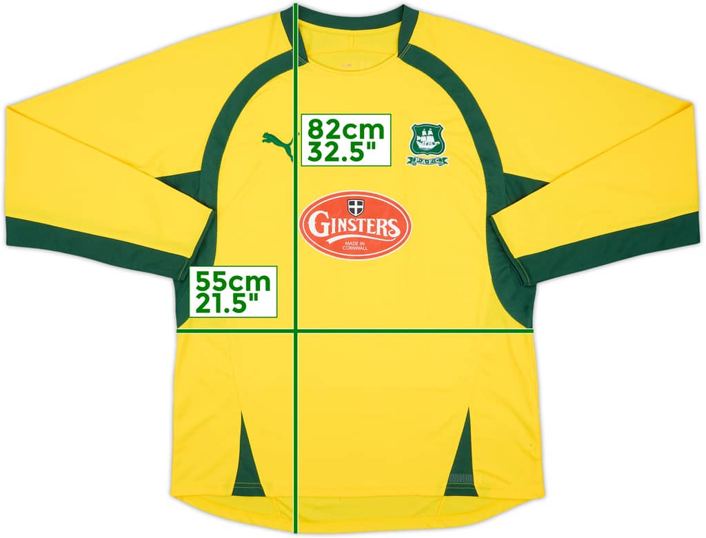 2007-08 Plymouth Away L/S Shirt - 7/10 - (XL)