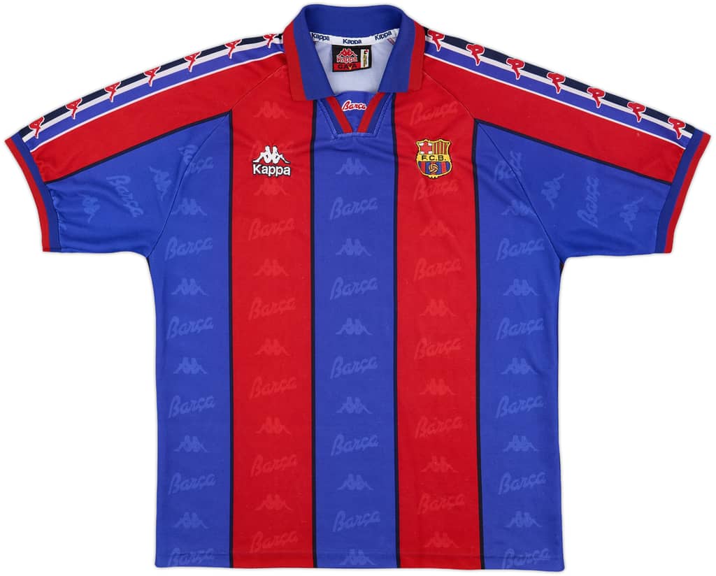 1995-97 Barcelona Home Shirt - 8/10 - (L)