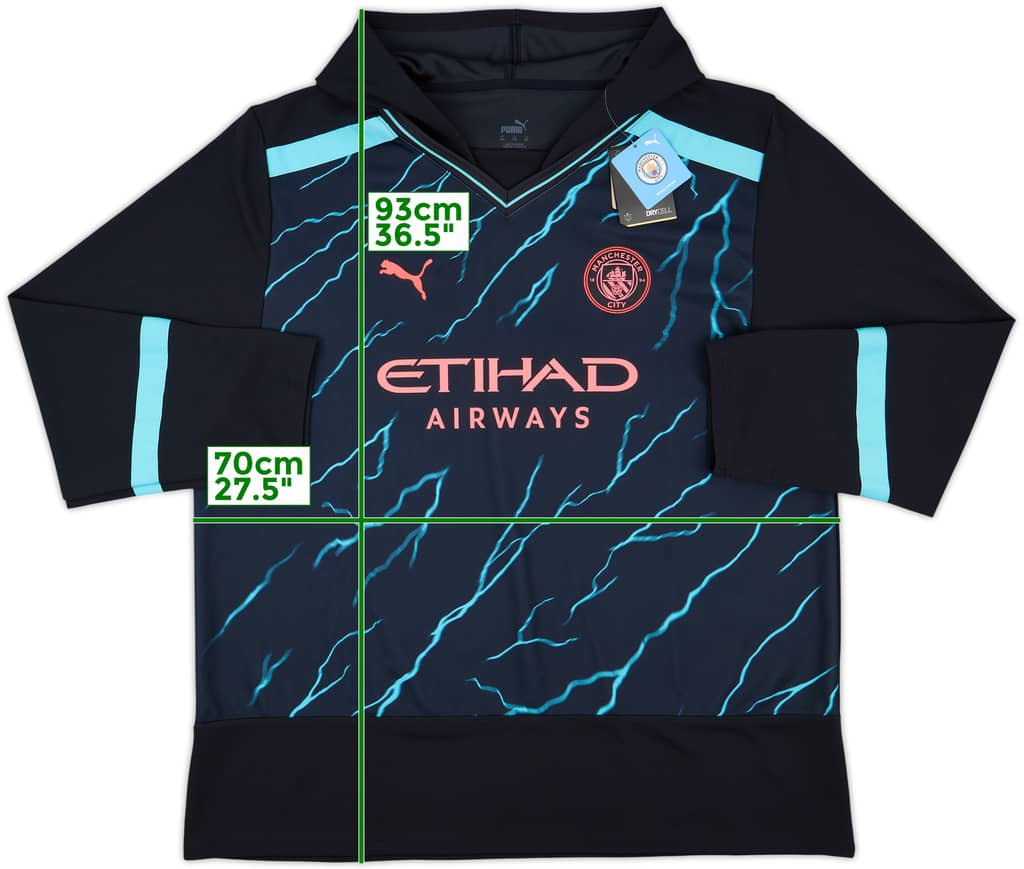 2023-24 Manchester City Puma Hooded Sweat Top (XXL)