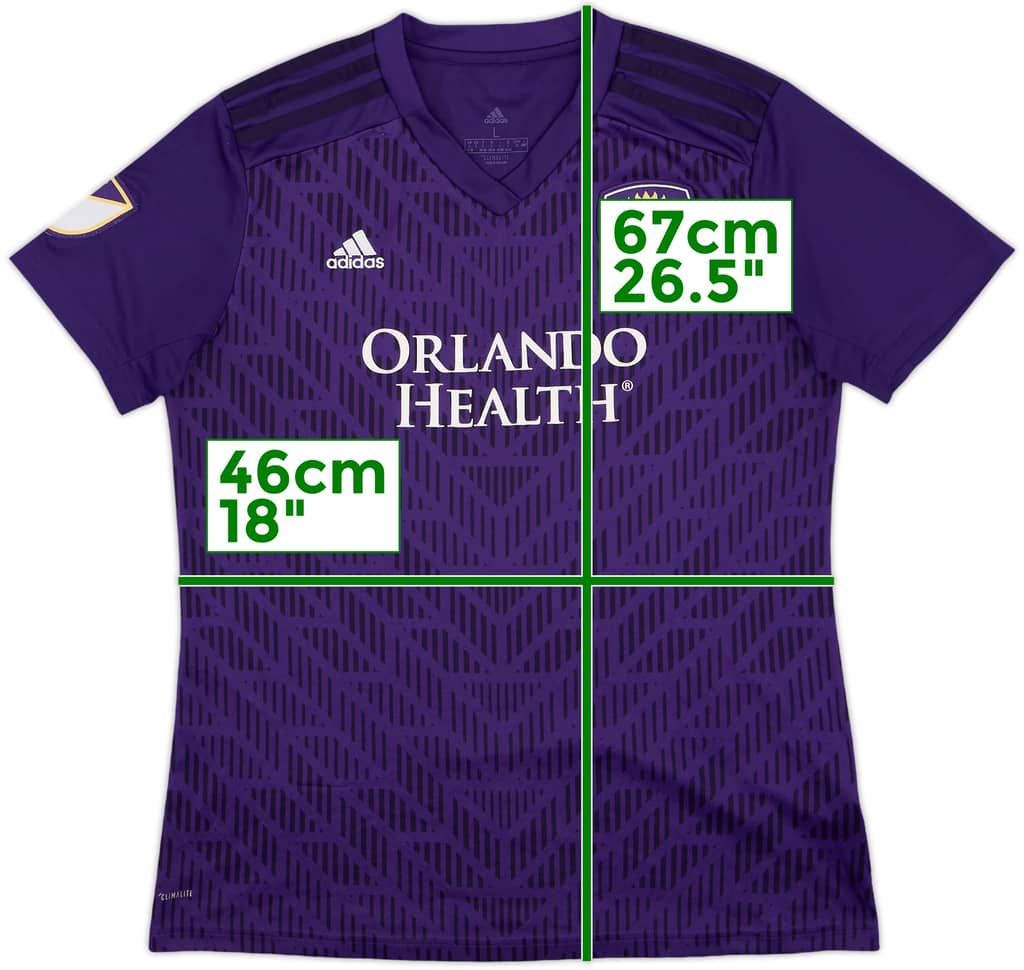 2018 Orlando City Home Shirt - 8/10 - (Women's L)