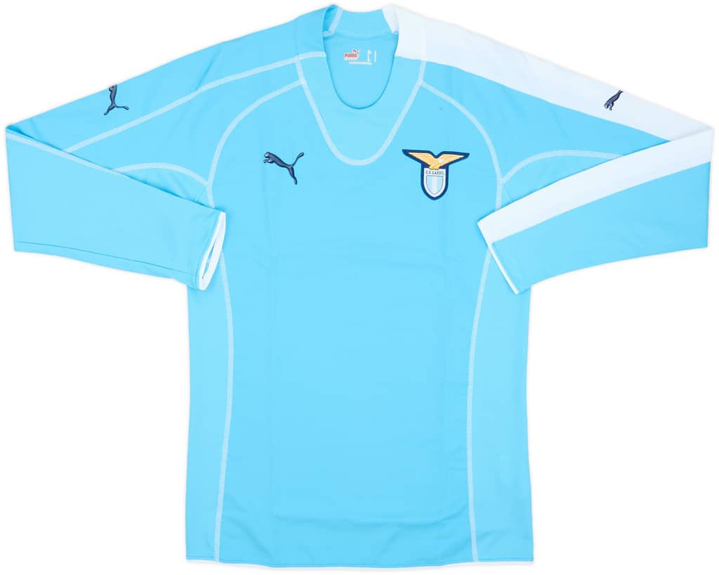 2005-06 Lazio Home L/S Shirt - 7/10 - (S)