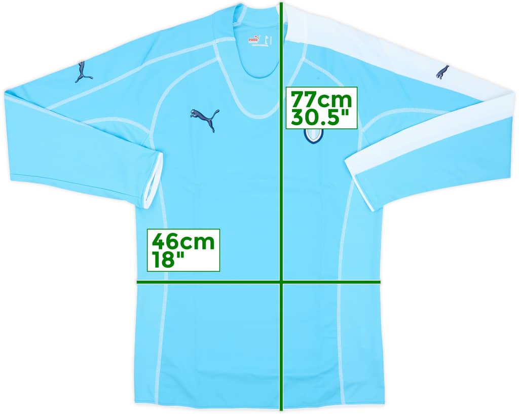 2005-06 Lazio Home L/S Shirt - 7/10 - (S)