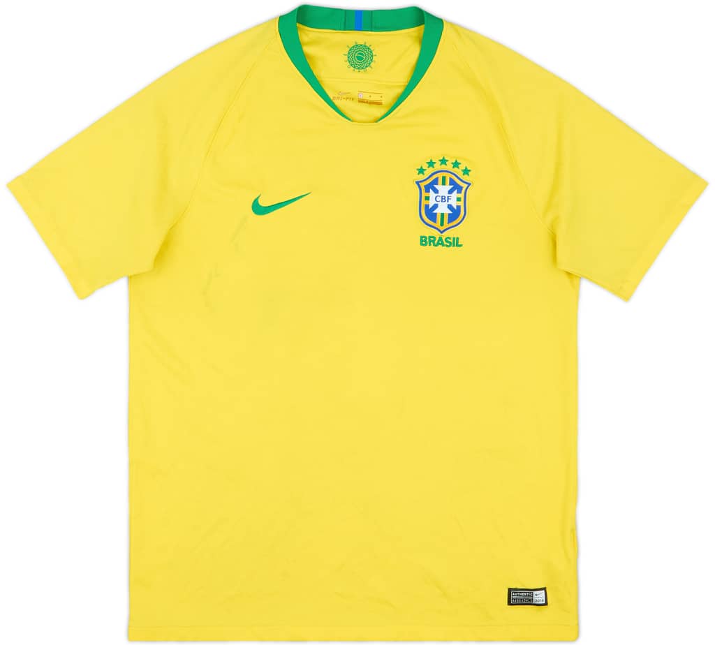 2018-19 Brazil Home Shirt - 5/10 - (L)