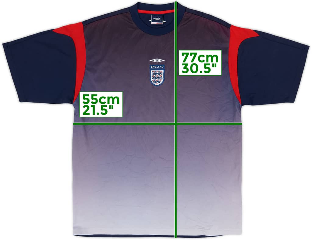 2003-04 England Umbro Training Shirt - 8/10 - (XL)