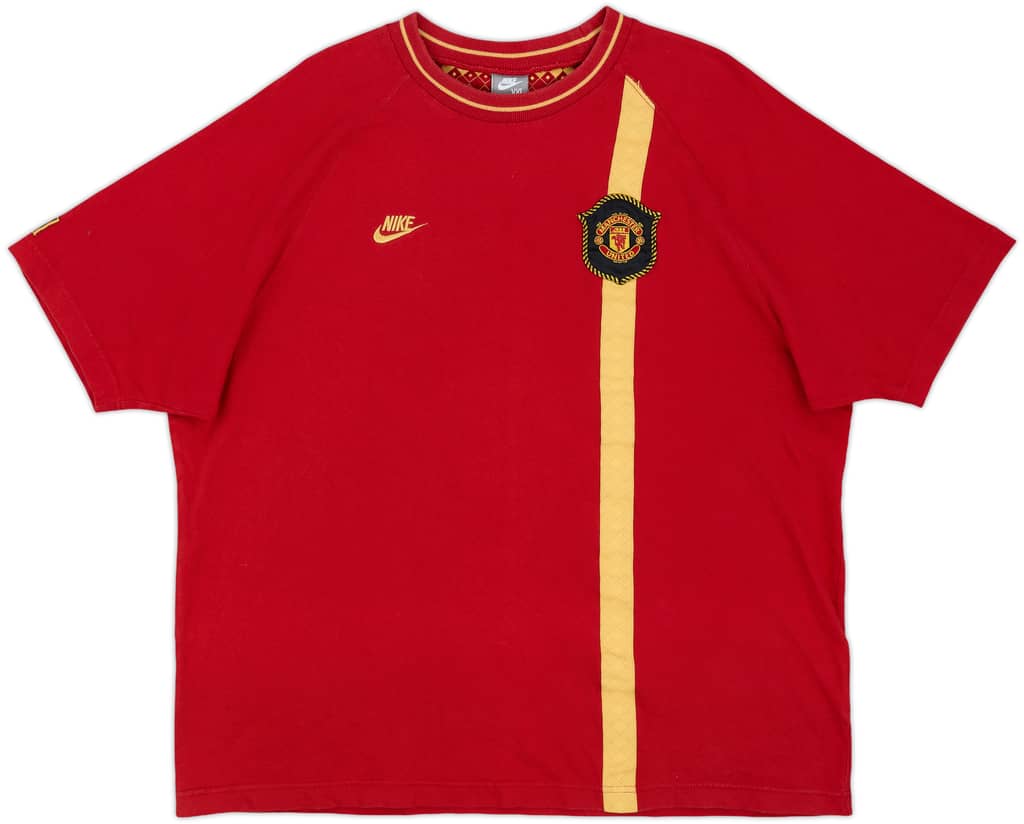 2007-08 Manchester United Nike Cotton Tee - 9/10 - (XXL)