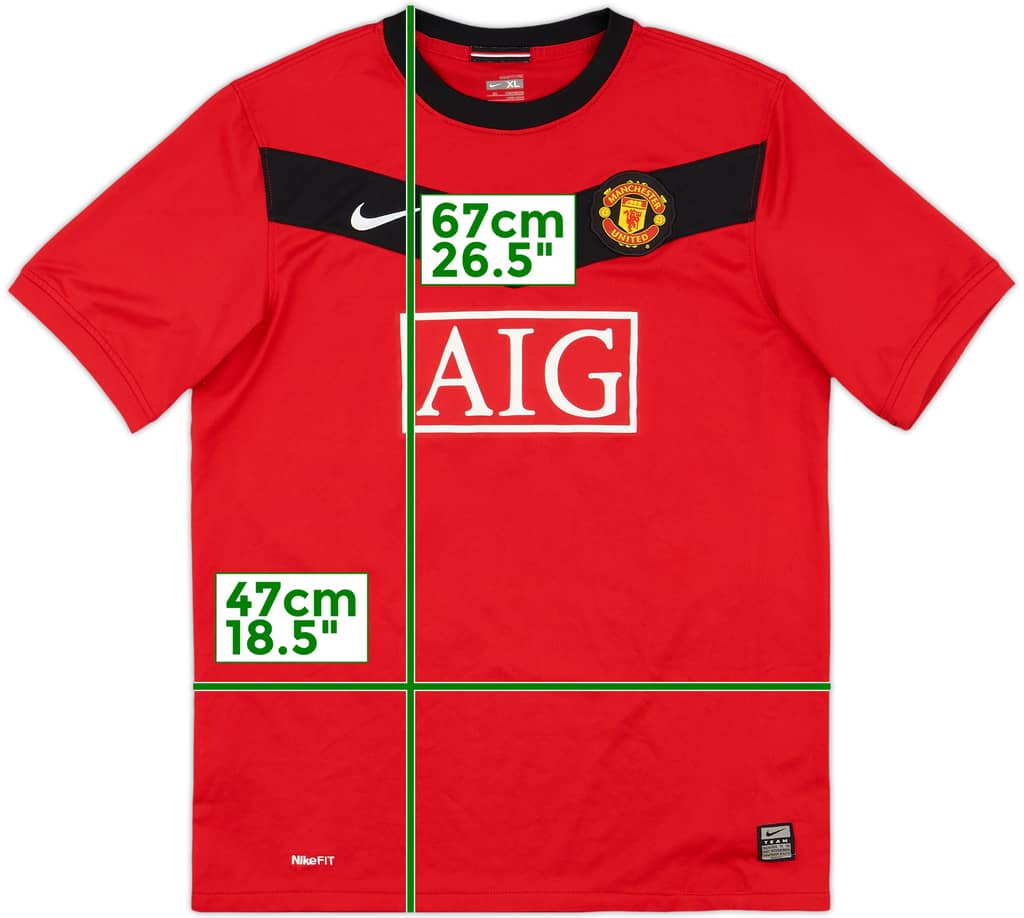 2009-10 Manchester United Home Shirt - 8/10 - (XL.Boys)