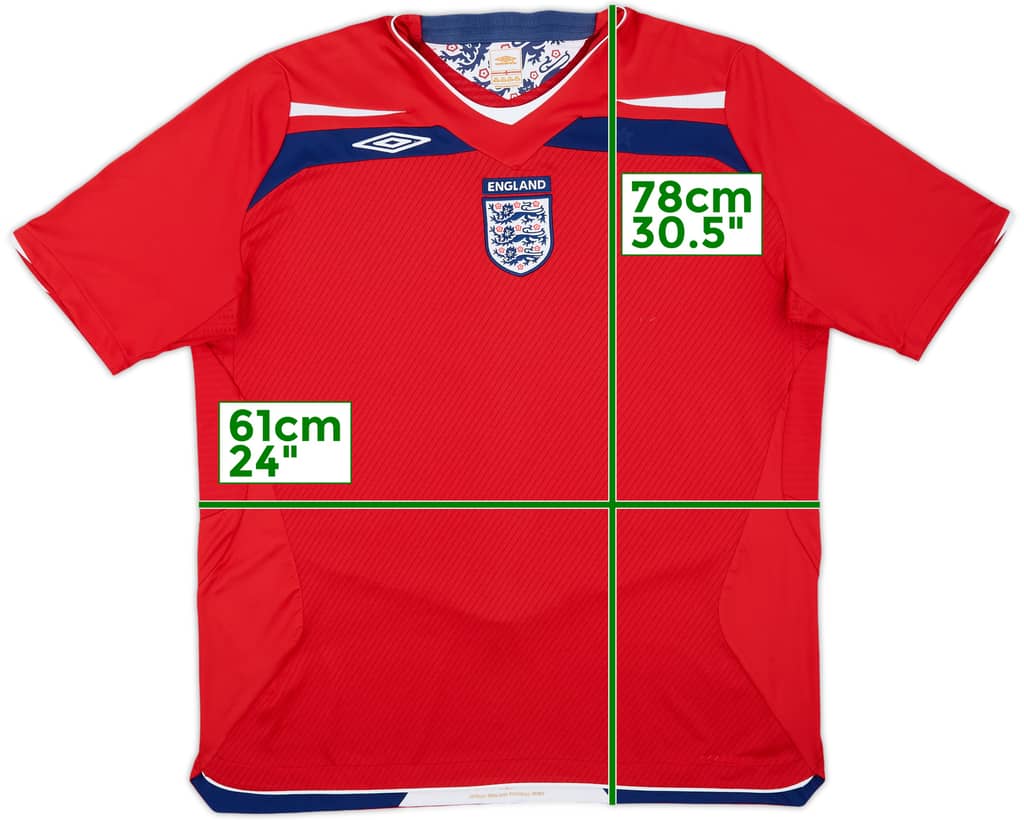 2008-10 England Away Shirt - 5/10 - (XXL)