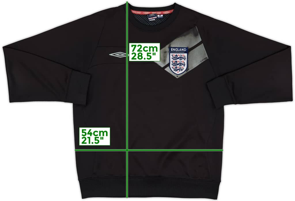 2007-09 England Umbro Sweat Top - 5/10 - (M)