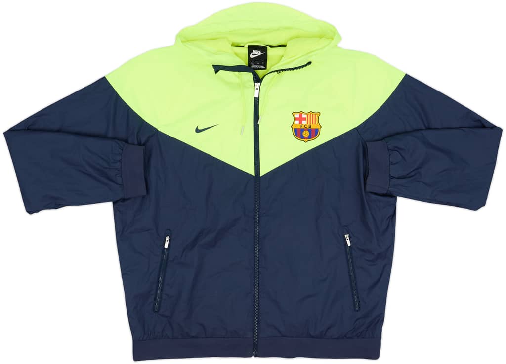 2018-19 Barcelona Nike Hooded Rain Jacket - 8/10 - (XL)