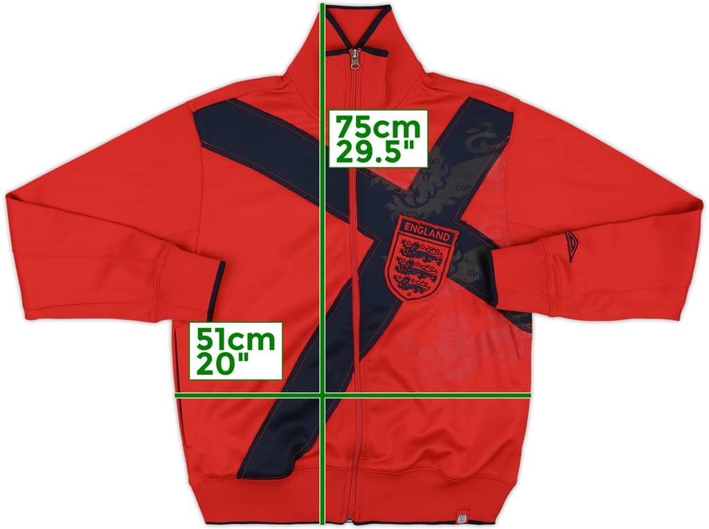 2007-09 England Umbro Track Jacket - 8/10 - (M)