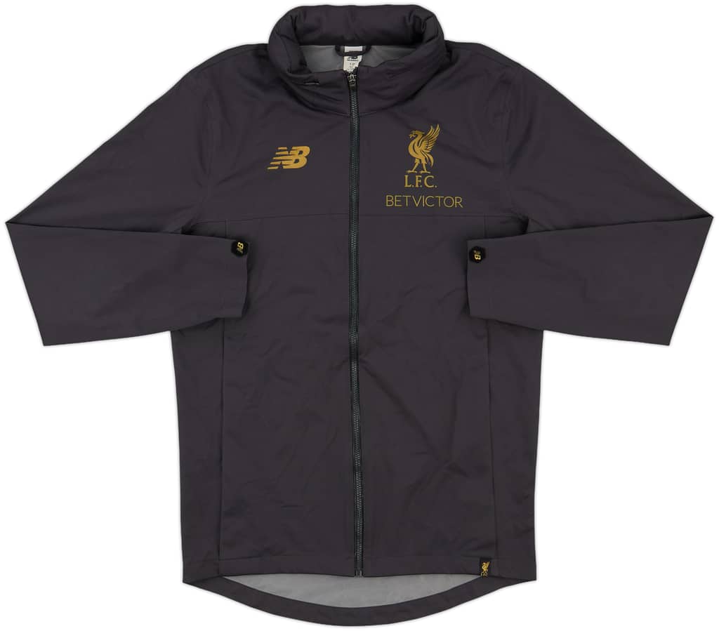 2017-18 Liverpool New Balance Hooded Track Jacket - 8/10 - (S)