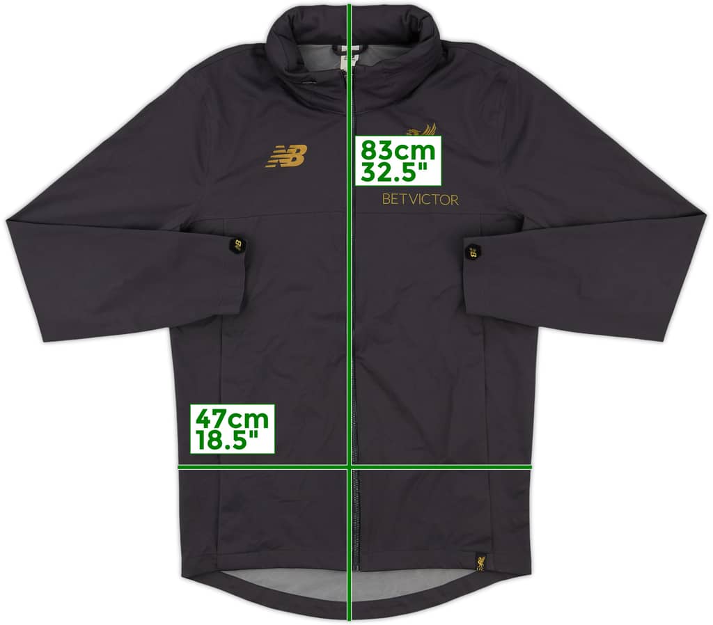 2017-18 Liverpool New Balance Hooded Track Jacket - 8/10 - (S)