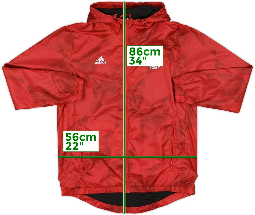 2016-17 Bayern Munich adidas Hooded Rain Jacket - 5/10 - (M)