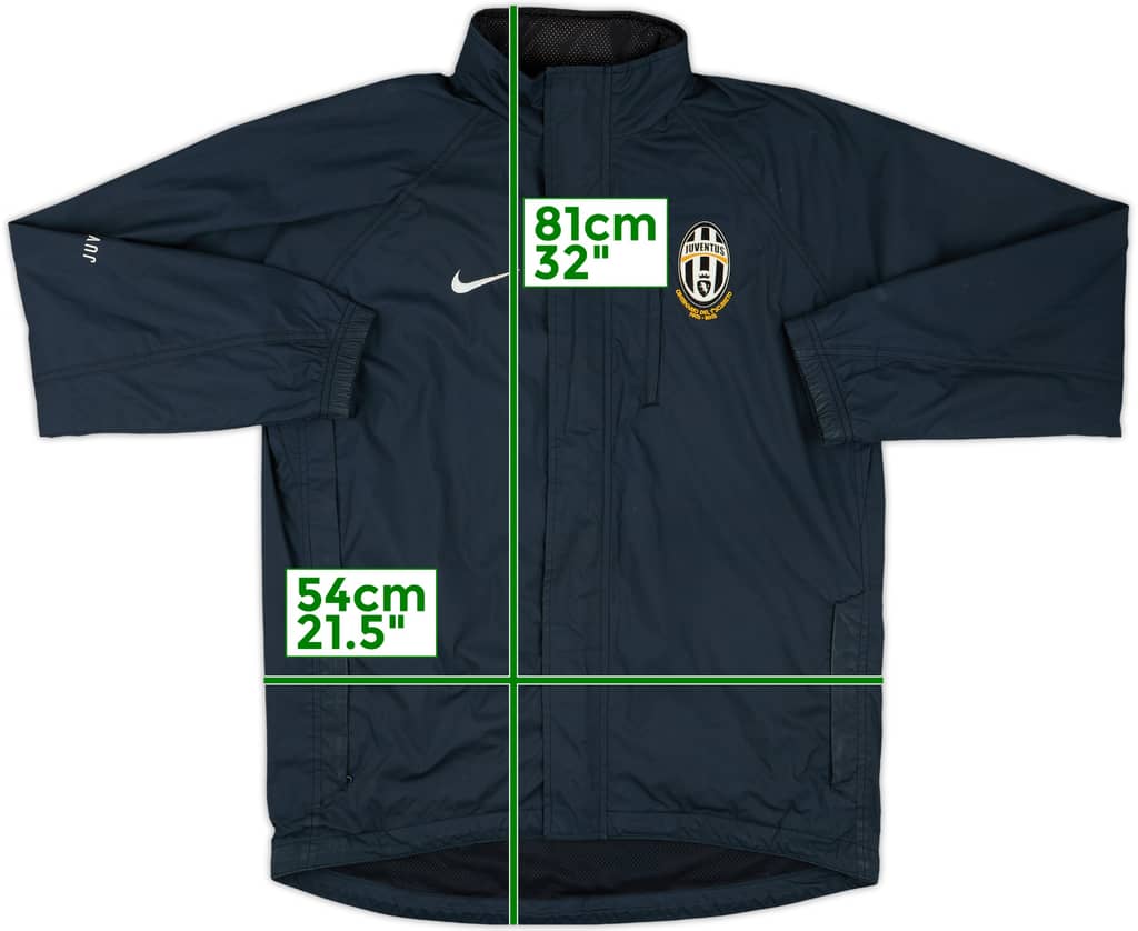 2005-06 Juventus Nike Hooded Rain Jacket - 7/10 - (S)