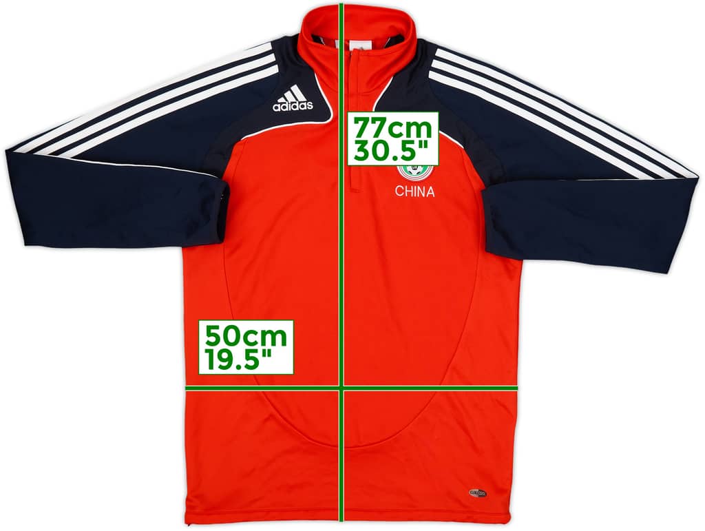 2007-08 Chinese FA adidas 1/4 Zip Training Top - 8/10 - (M)