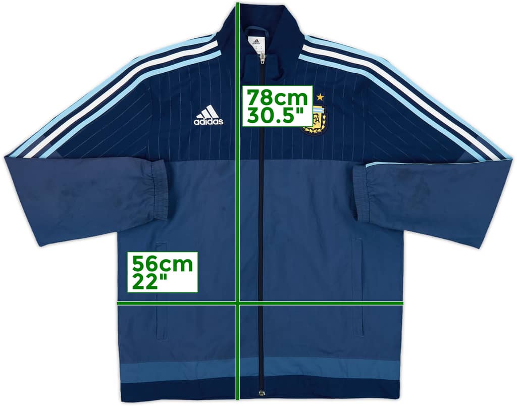 2014-15 Argentina adidas Track Jacket - 8/10 - (M)