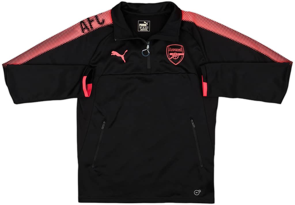 2017-18 Arsenal Puma 1/4 Zip Training Top - 8/10 - (S)