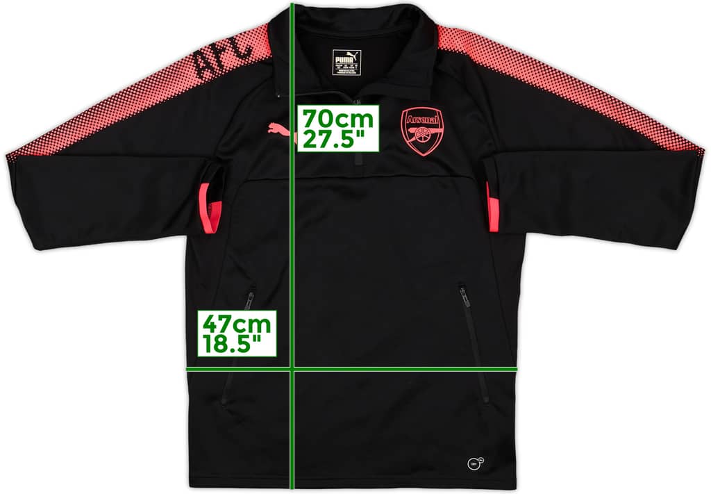 2017-18 Arsenal Puma 1/4 Zip Training Top - 8/10 - (S)