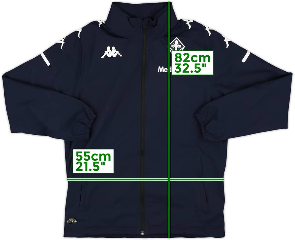 2020-21 Fiorentina Kappa Hooded Rain Jacket - 10/10 - (M)
