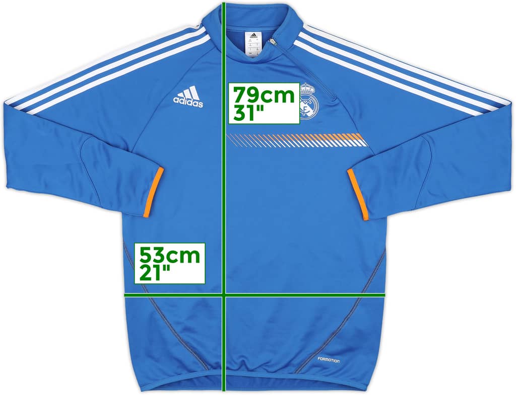 2013-14 Real Madrid adidas 1/4 Zip Drill Top - 8/10 - (L)