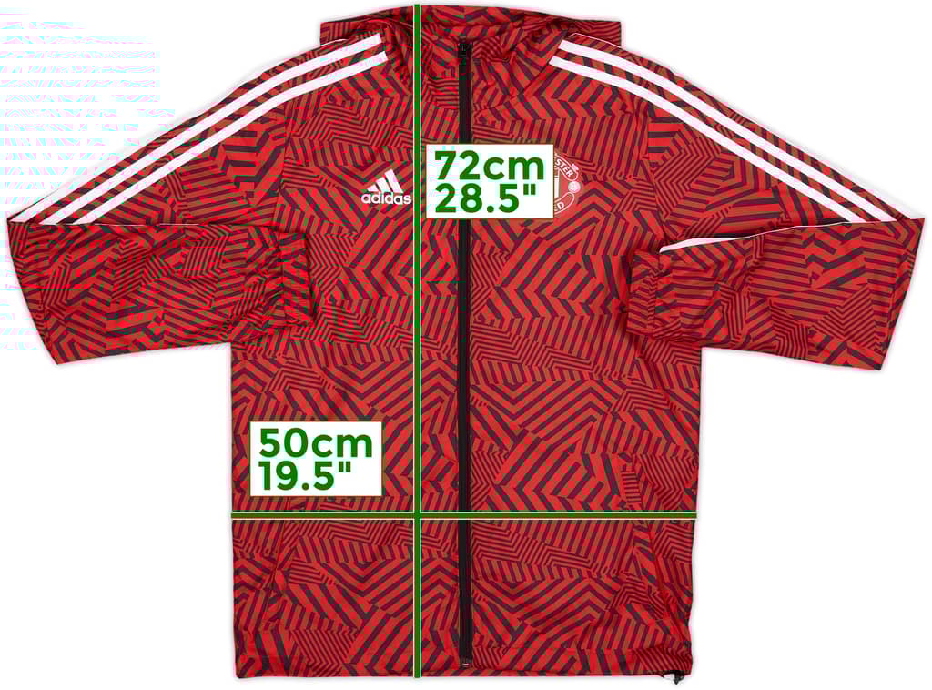 2020-21 Manchester United adidas Hooded Track Jacket - 8/10 - (XS)