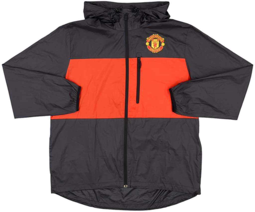 2014-15 Manchester United Nike Hooded Rain Jacket - 5/10 - (XXL)