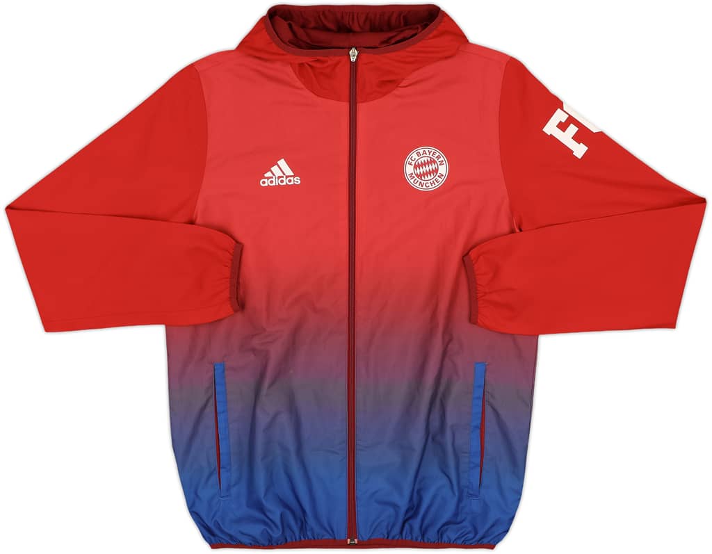 2015-16 Bayern Munich adidas Hooded Track Jacket - 8/10 - (M)