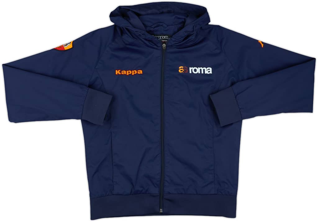 2005-06 Roma Diadora Hooded Track Jacket - 8/10 - (XL.Boys)