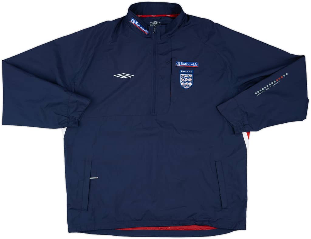 2004-06 England Umbro 1/4 Zip Drill Top - 8/10 - (XL)