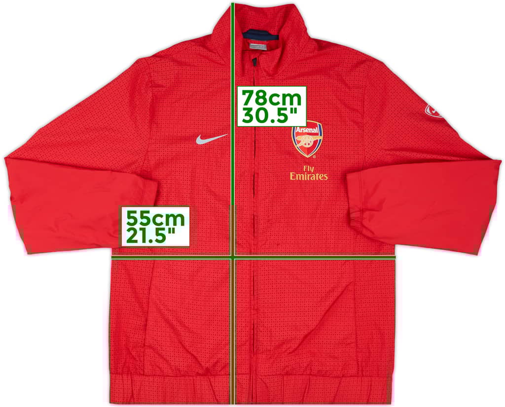2008-09 Arsenal Nike Track Jacket - 8/10 - (L)