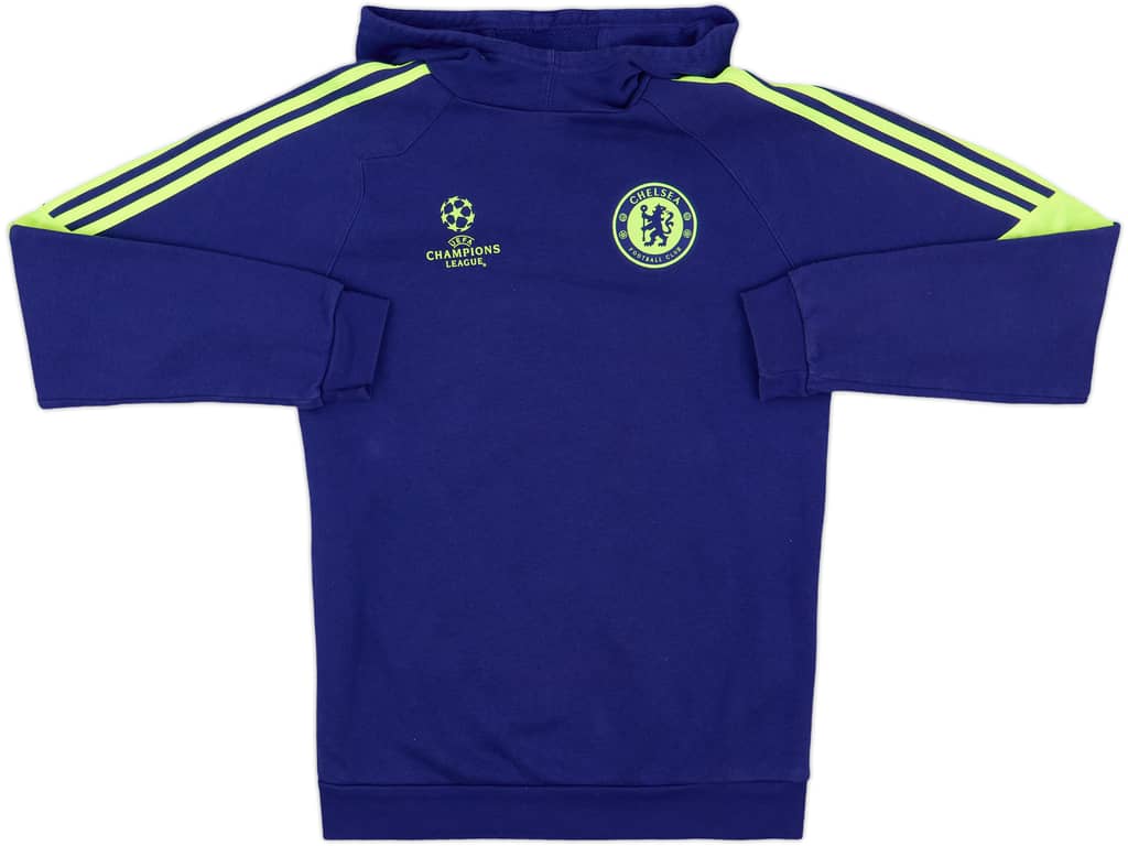 2014-15 Chelsea adidas CL Hooded Top - 8/10 - (S)