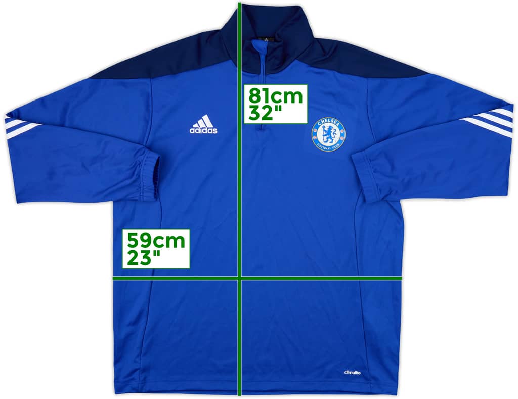 2014-15 Chelsea adidas 1/4 Zip Training Top - 8/10 - (XL)
