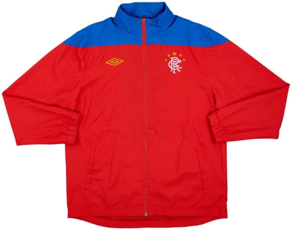 2011-12 Rangers Umbro Hooded Rain Jacket - 8/10 - (L)