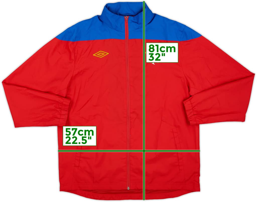 2011-12 Rangers Umbro Hooded Rain Jacket - 8/10 - (L)