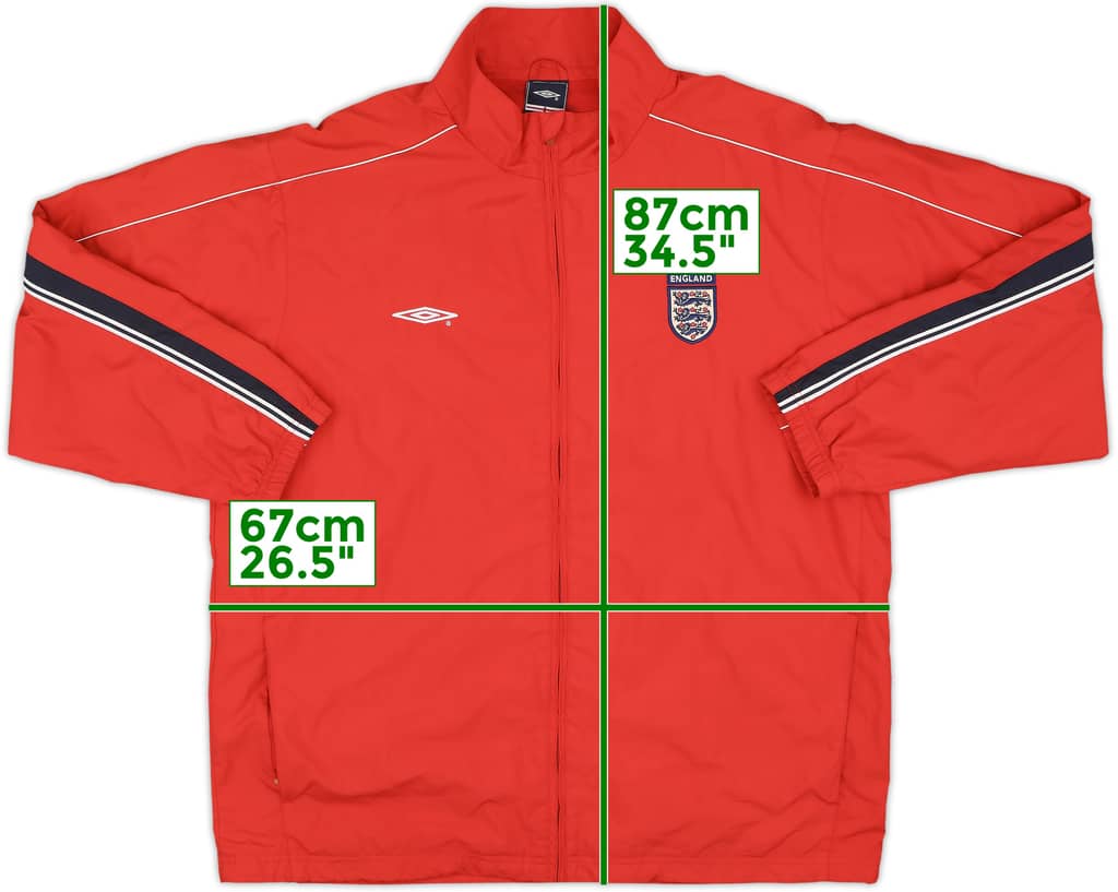 2004-06 England Umbro Track Jacket - 8/10 - (L)
