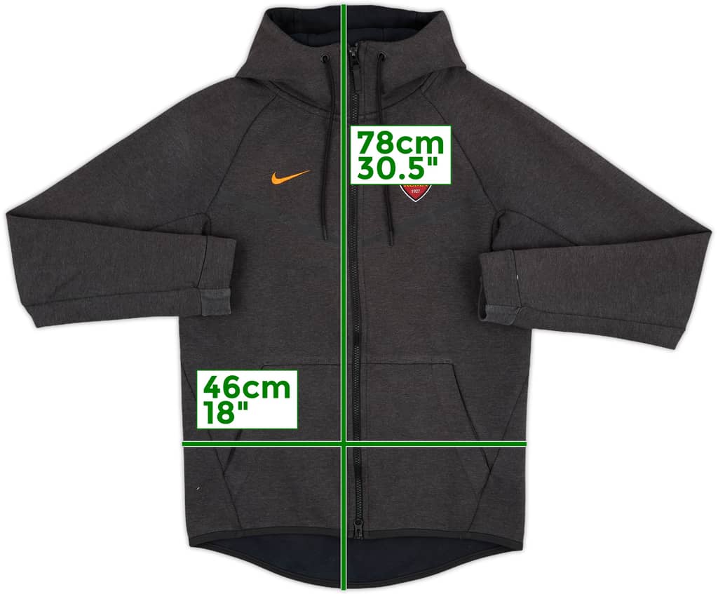 2017-18 Roma Nike Tech Hooded Track Jacket - 7/10 - (S)