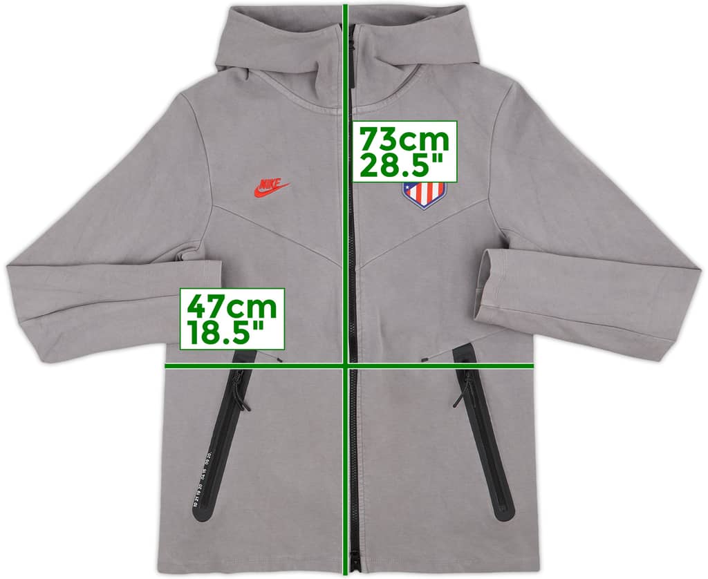 2019-20 Atletico Madrid Nike Hooded Track Jacket - 7/10 - (S)