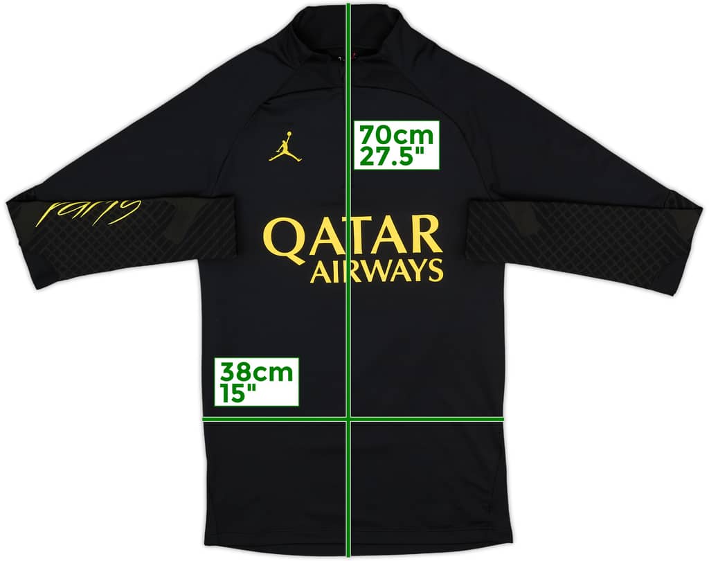 2023-24 Paris Saint-Germain Nike 1/4 Zip Drill Top - 9/10 - (XS)