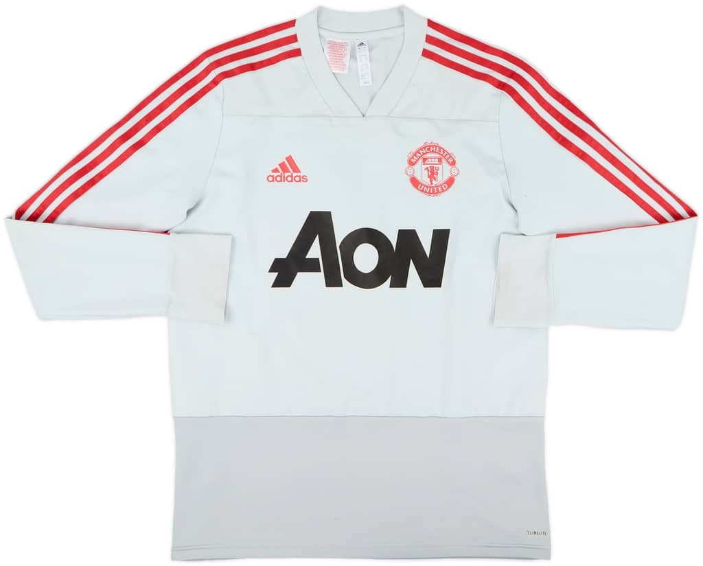 2018-19 Manchester United adidas Sweat Top - 8/10 - (XL.Boys)
