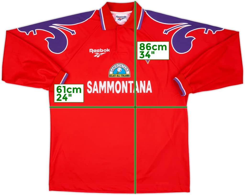 1995-97 Fiorentina Third L/S Shirt - 8/10 - (XL)