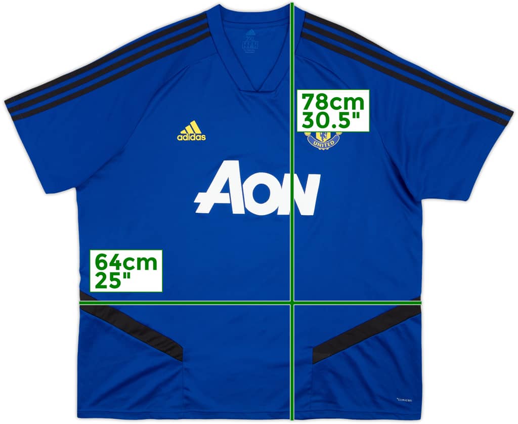 2019-20 Manchester United adidas Training Shirt - 9/10 - (XXL)