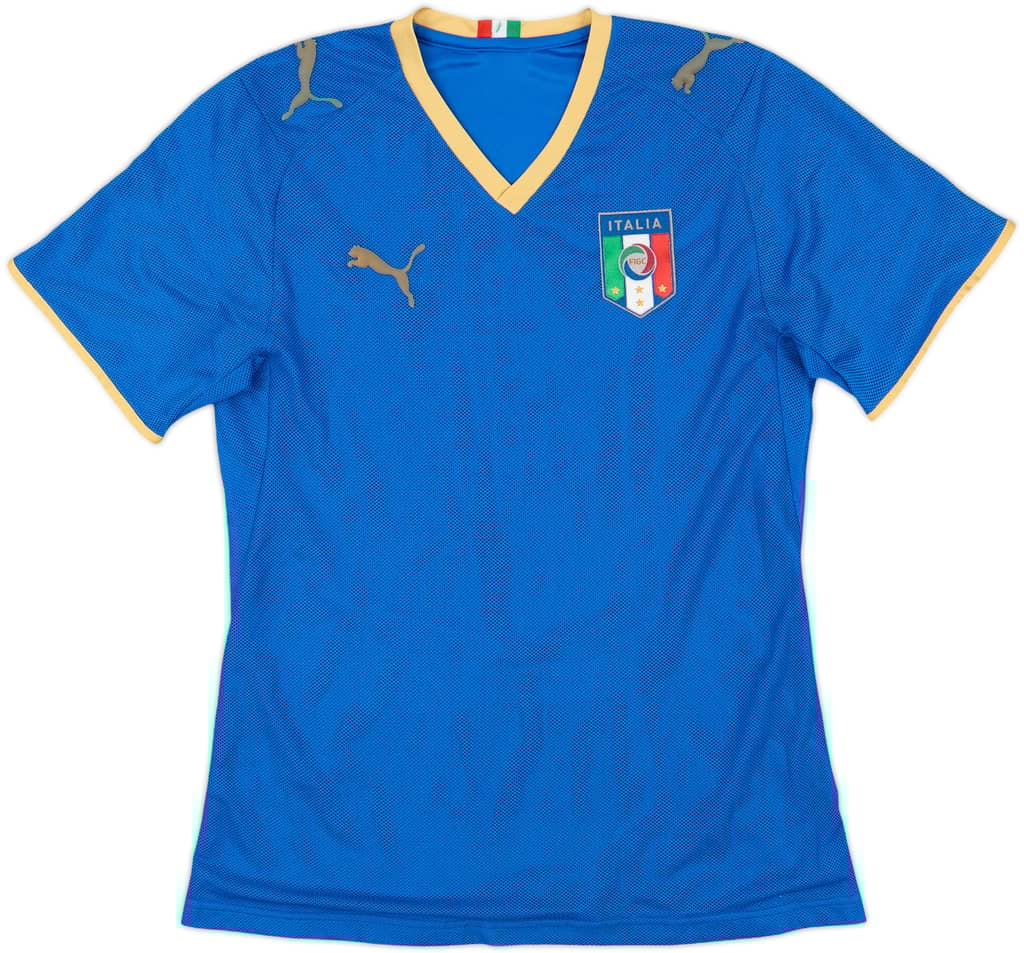 2007-08 Italy Home Shirt - 9/10 - (L.Boys)