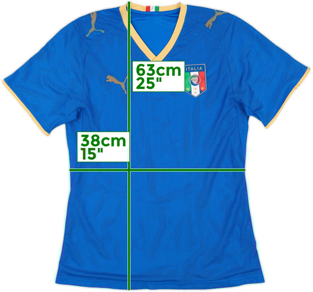 2007-08 Italy Home Shirt - 9/10 - (L.Boys)