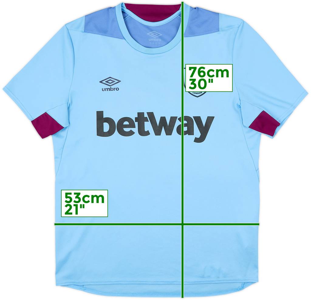 2019-20 West Ham Umbro Training Shirt - 9/10 - (L)
