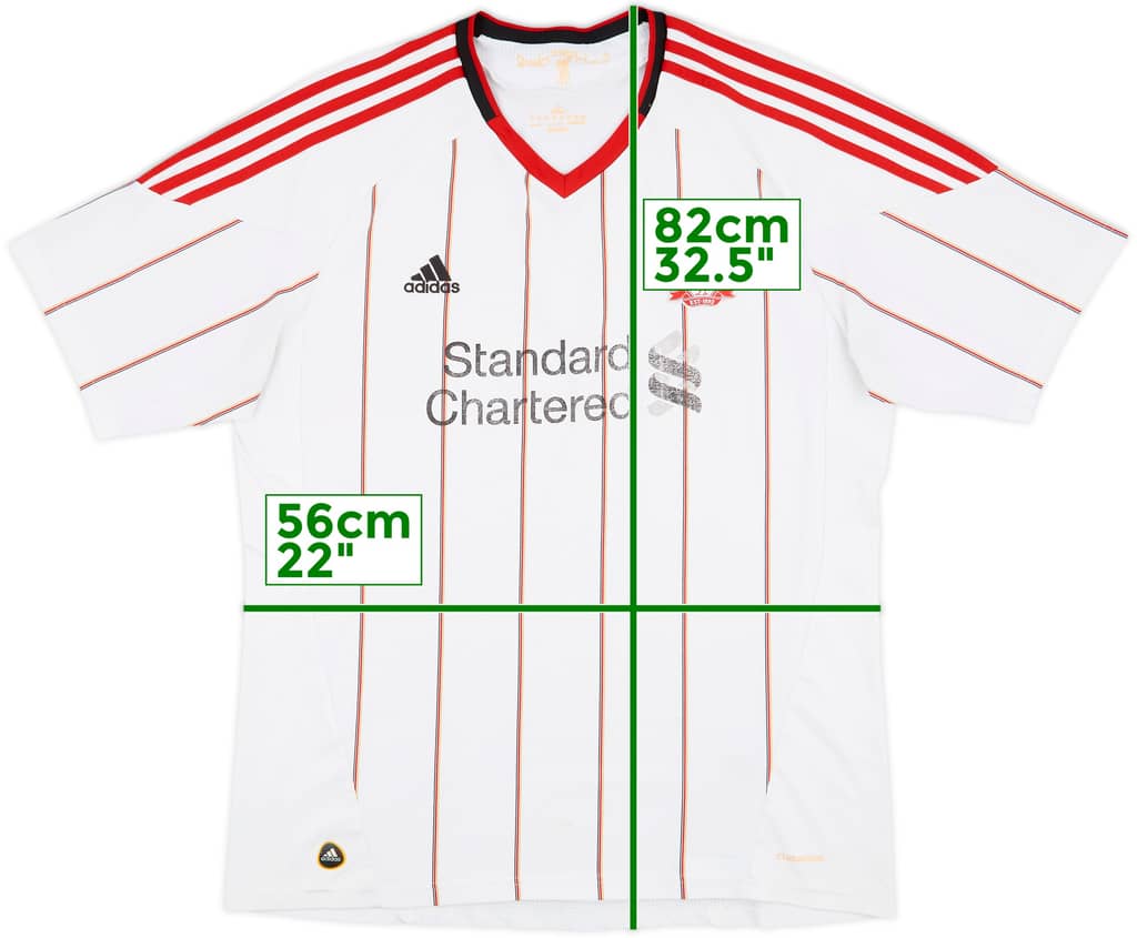 2010-11 Liverpool Away Shirt - 4/10 - (XL)